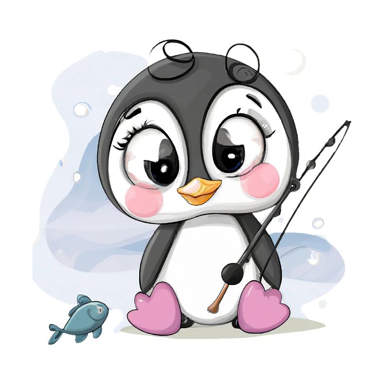 süßes Pinguin Mädchen