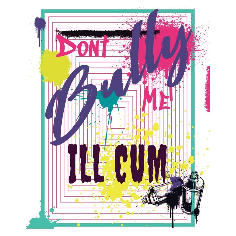 Ne m’intimidez pas mal graffiti art