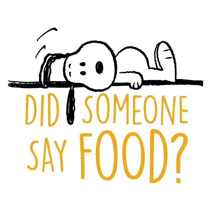 Peanuts Snoopy Ik Heb Honger Grappige Uitspraak