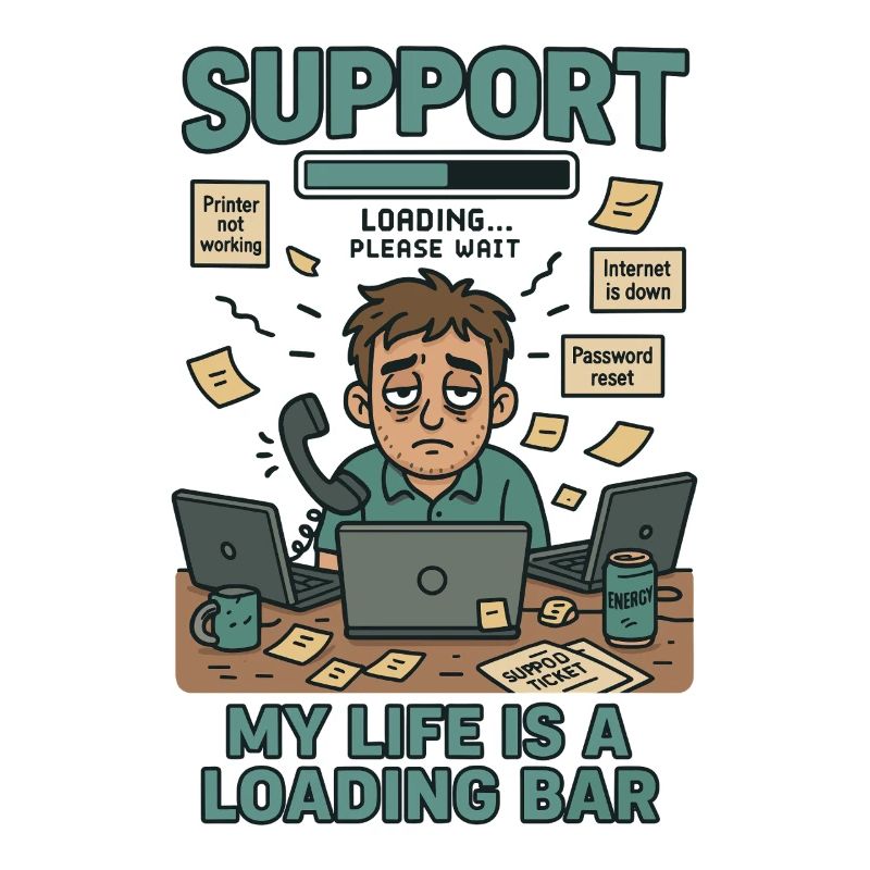 IT Support Everyday Life with Loading Bars