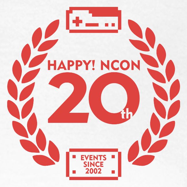ncon 20th logo red