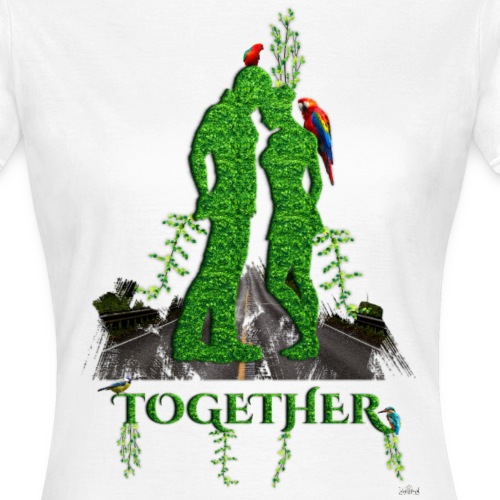 Together love nature by T-shirt chic et choc - T-shirt Femme
