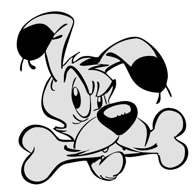 Asterix & Obelix - Idefix mit Knochen