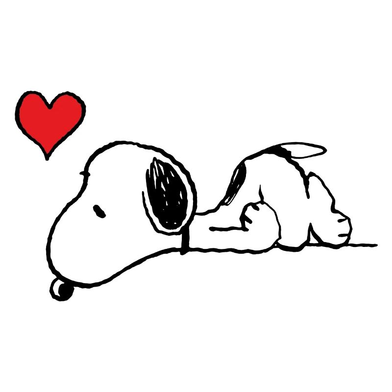 Peanuts Snoopy Hart Borst Motief