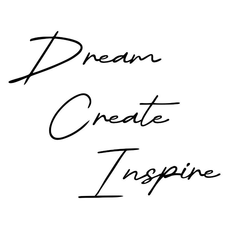 Dream Create Inspire black