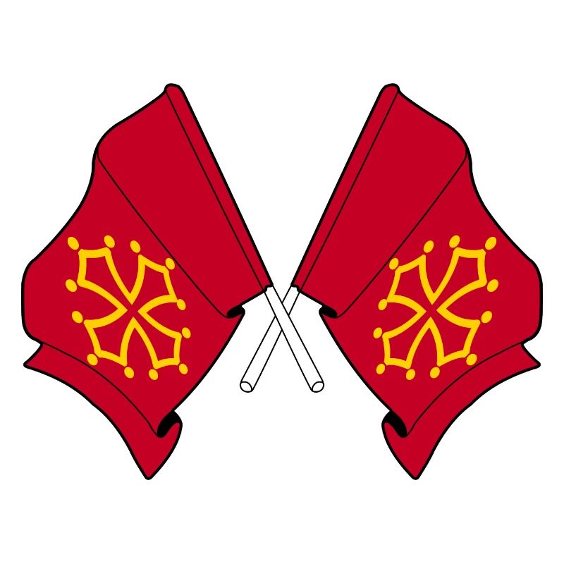 Deux drapeaux Midi Pyrénées