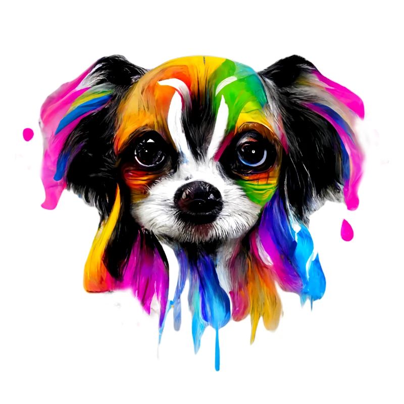 Papillon in Farbe