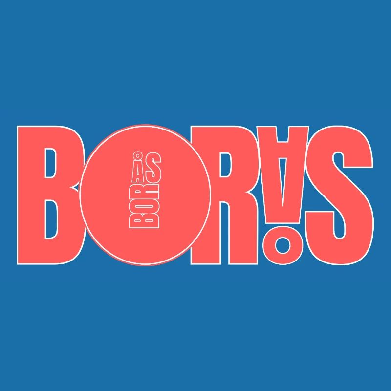 Bor ÅS - Imprimé rouge