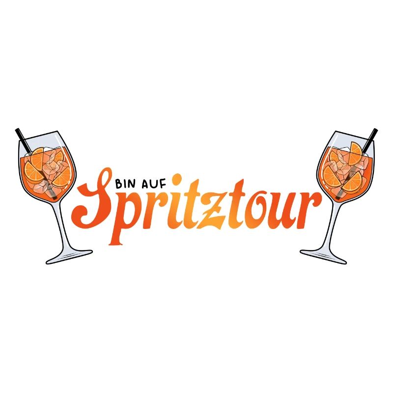 Bin auf Spritztour Spritz Cocktail Aperitif