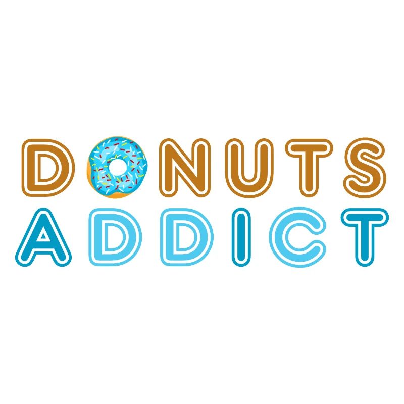 Donuts addict blue