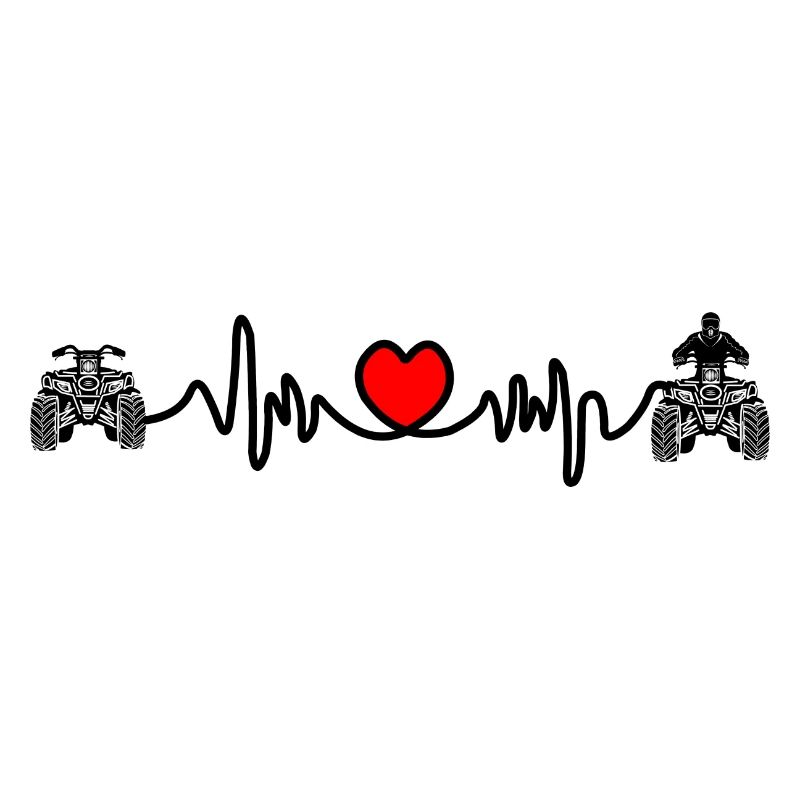 Quad-Herzfrequenz oder Kardiogramm