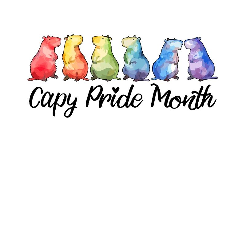 Capy Pride Month Capybara Schwul Lesbisch LGBTQ