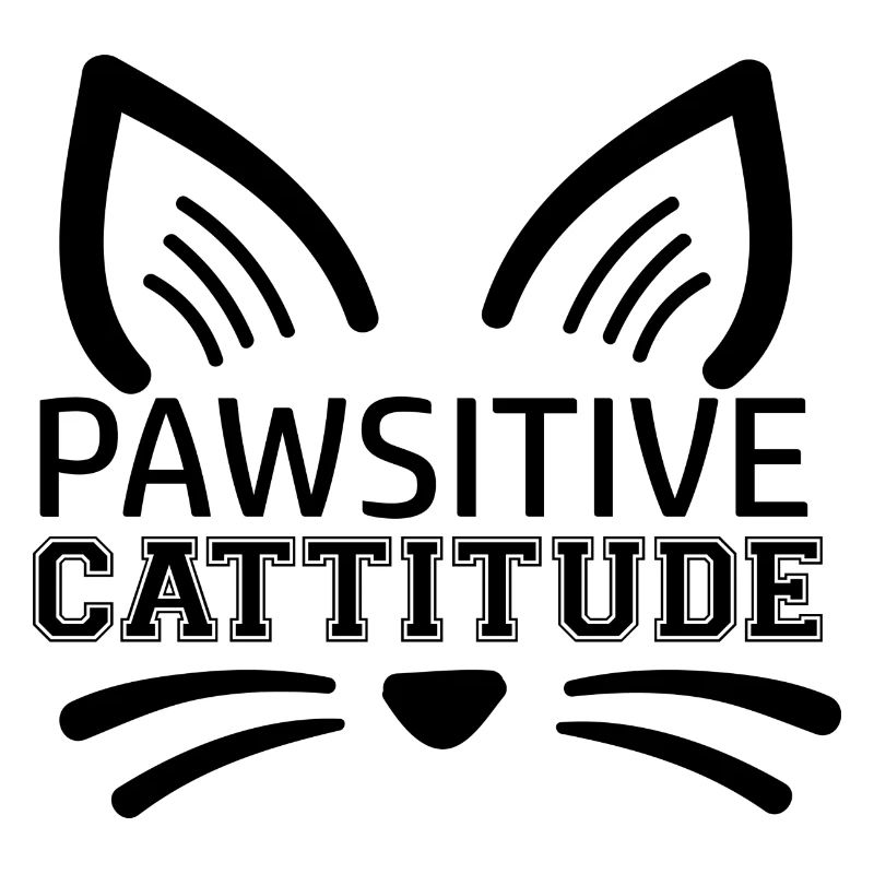 Pawsitive Cattitude - Drôle de chat disant