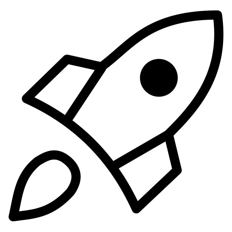 Minimalistic Rocket Black