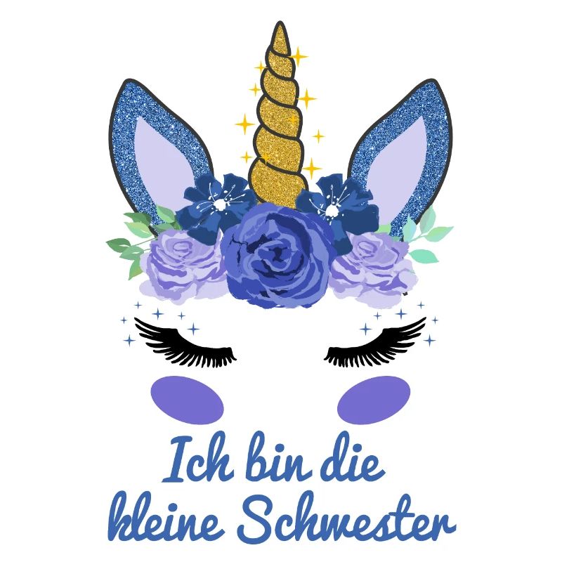Kleine Schwester Geschenk Einhorn Gesicht