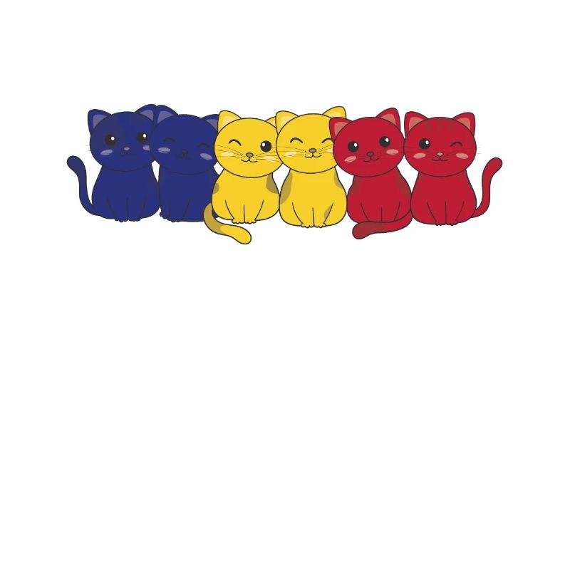 Drapeau roumain Chat roumain Roumain Chats roumains
