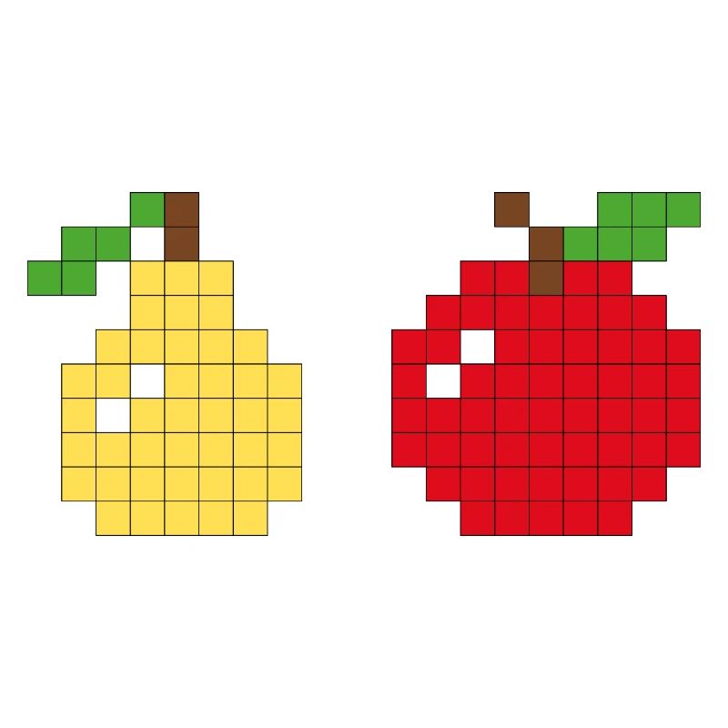 Pixel Art Pear Apple