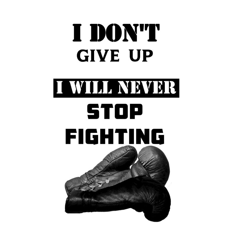 Never give up