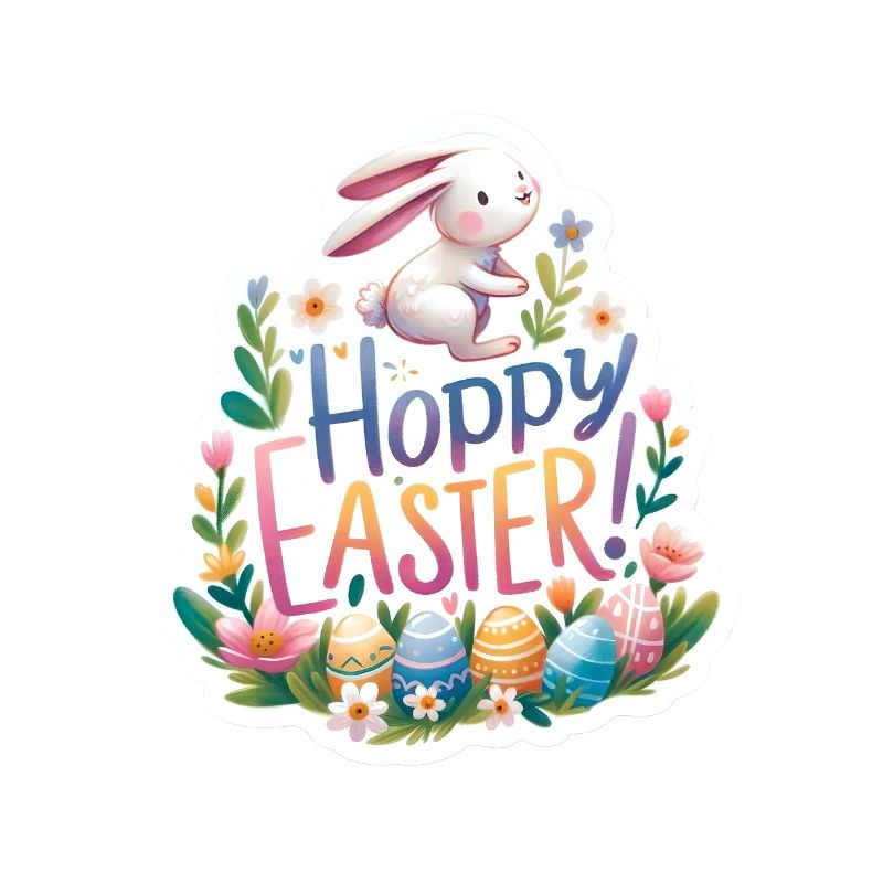 Hoppy Easter Colorful Easter Greetings