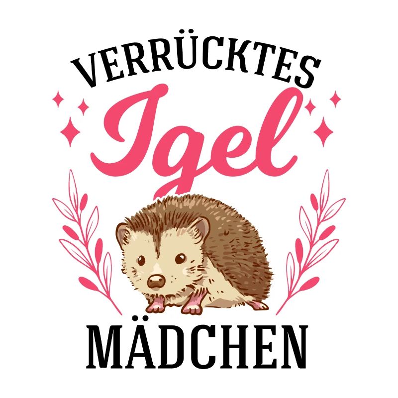Verrücktes Igel Mädchen Stacheligel