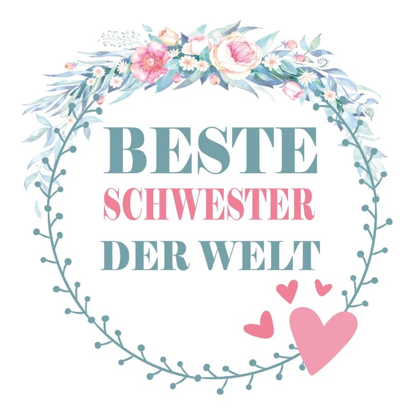 Beste Schwester der Welt Geschenkidee