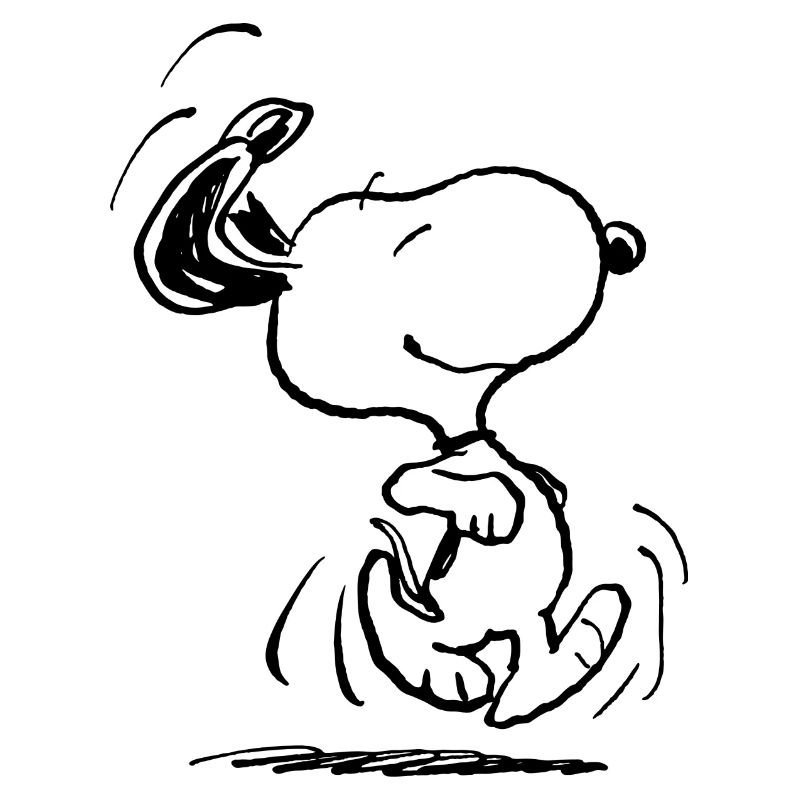 Peanuts Snoopy In A Hurry