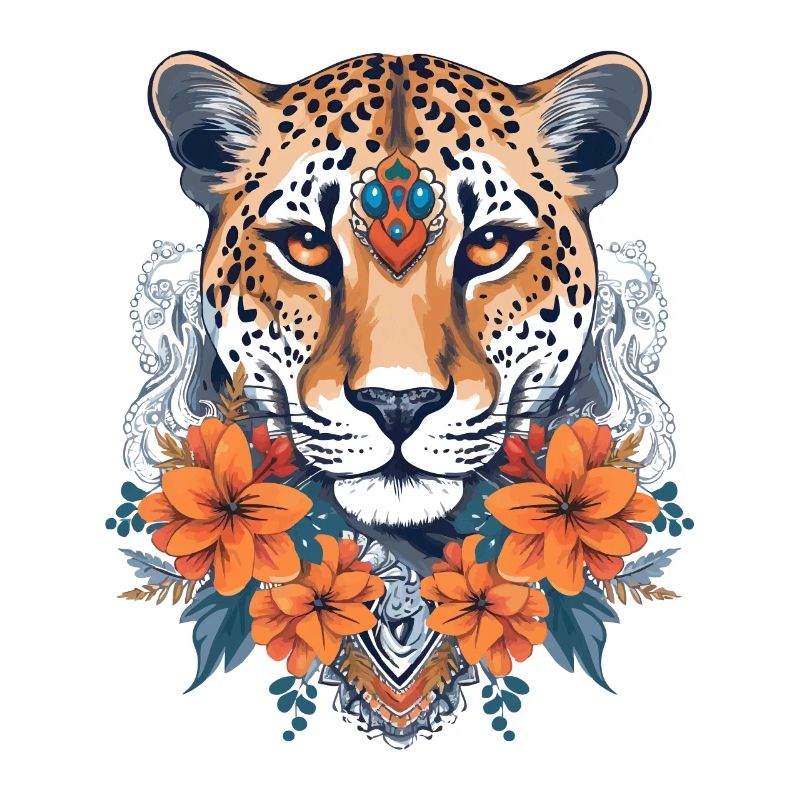 Guépard Fleurs de guépard