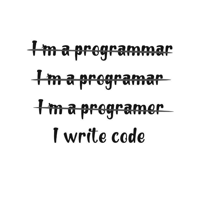 I am a programmer
