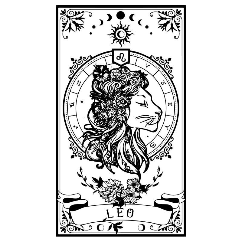 Leo Sternzeichen Tarotkarte