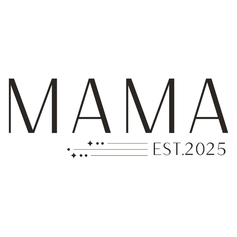 Mama Est 2025 Shirt T-Shirt Design Geschenk