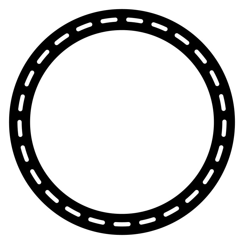 Contour du cercle vide