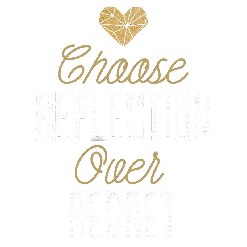 Mindset Reflection Regret Minimalist Geometric Ins
