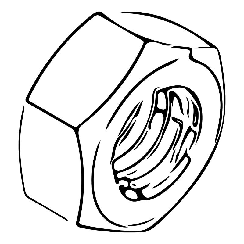 Screw nut with vintage thread