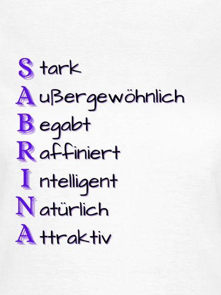 Sabrina- Name und Eigenschaften