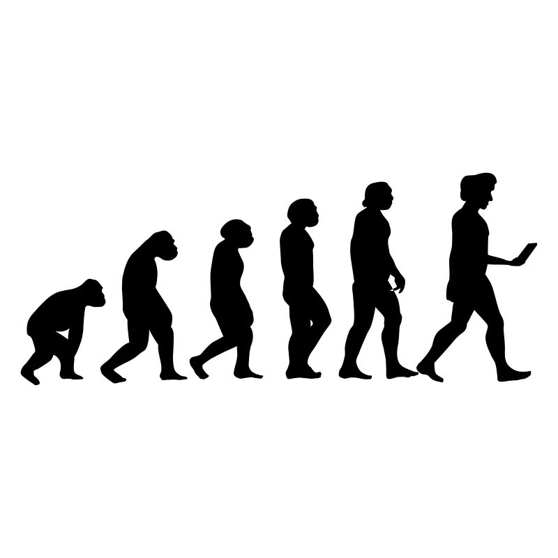 evolution men smartphone evolución ape