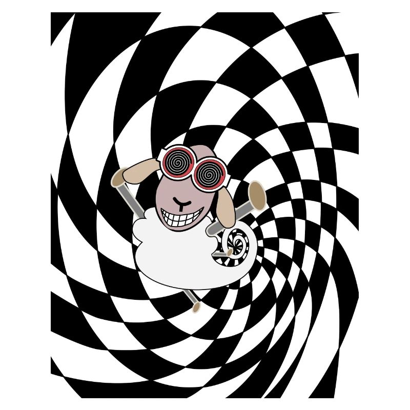 psychedelic sheep