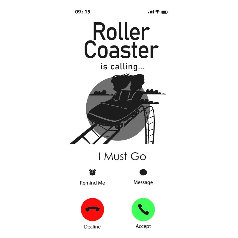 Affichage du téléphone Roller Coaster