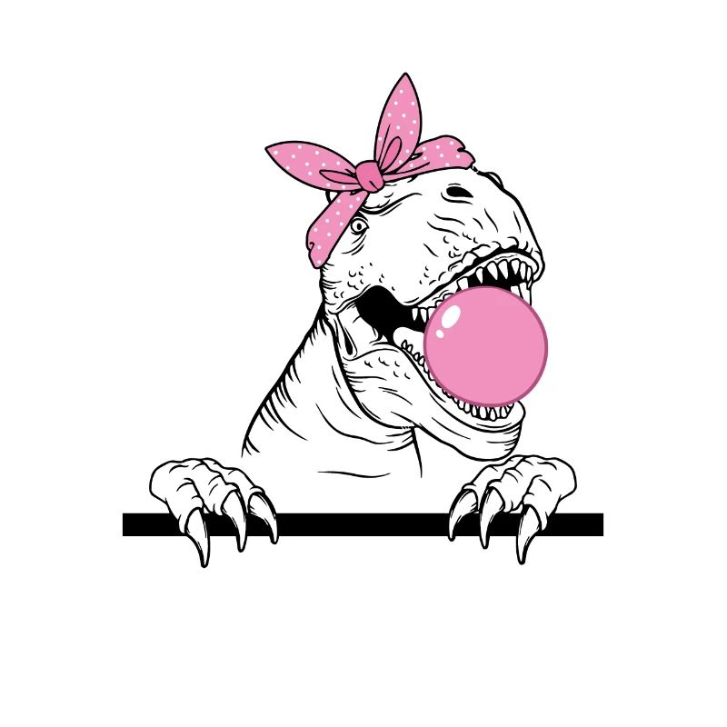 T. Rex mâche de la gomme
