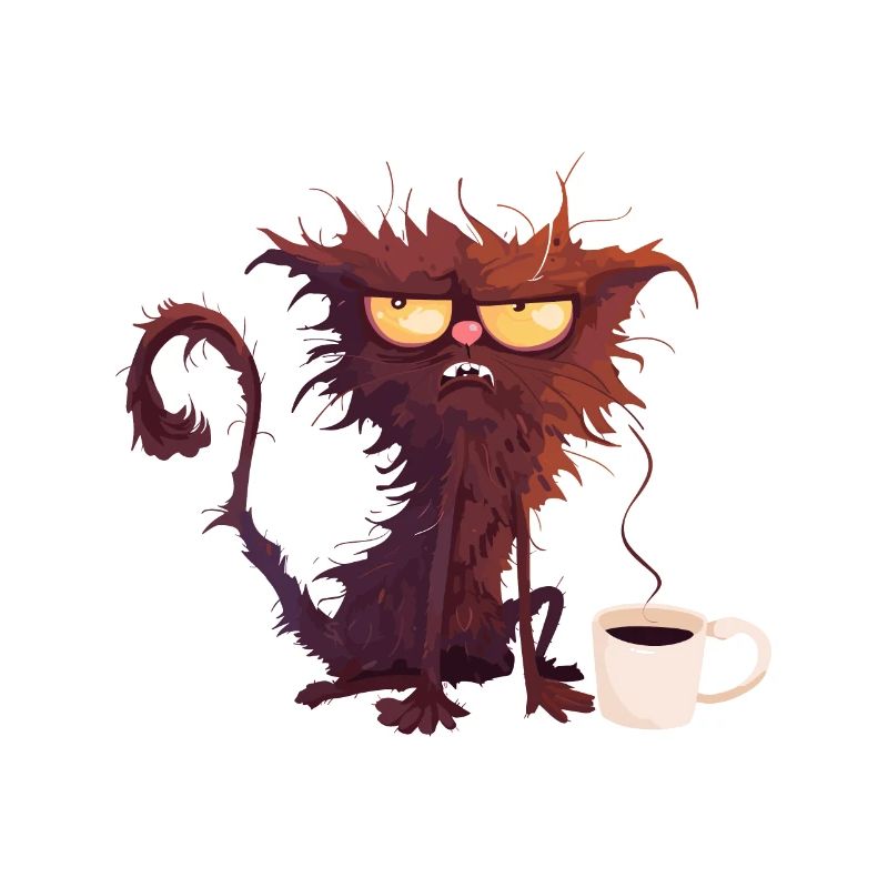 Chat Café Bad Day Kitty