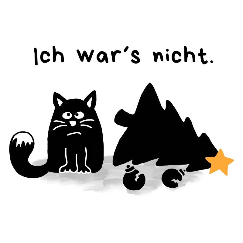 Ce n’était pas moi : Chat et son sapin de Noël
