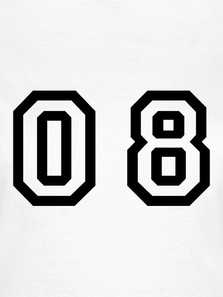 number - 08 - zero eight
