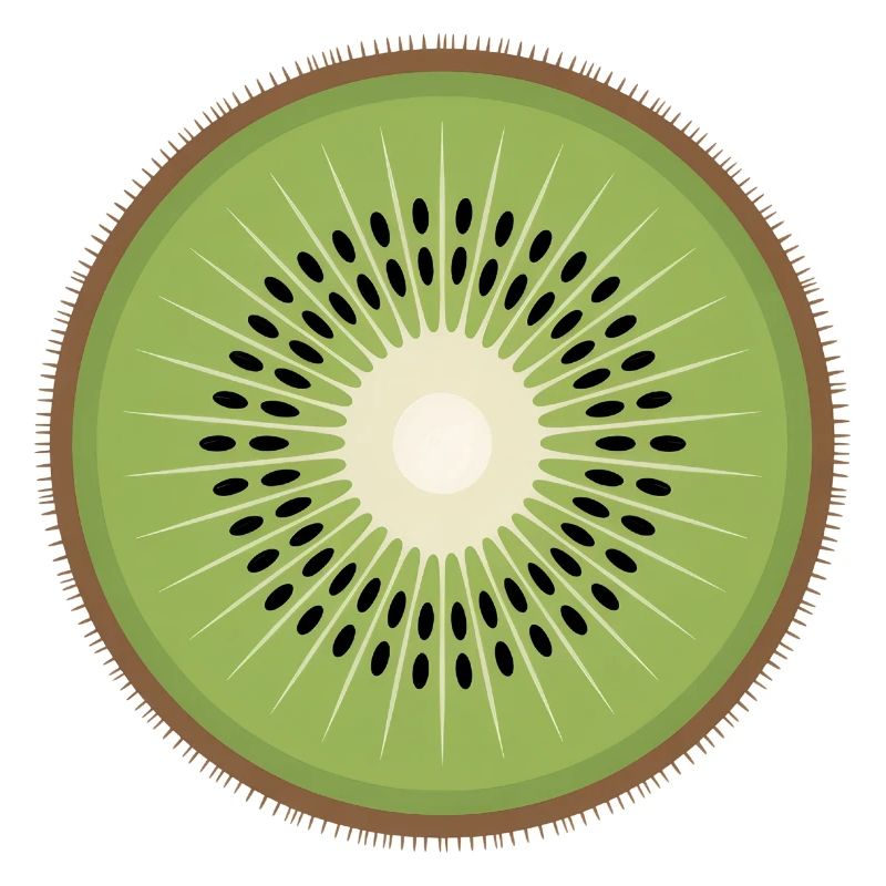 Kiwi tranche Pop Art Fruit Graphique