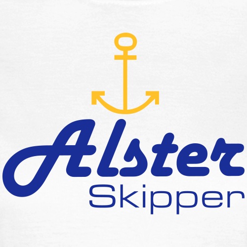 Hamburg maritim: Alster Skipper mit Anker - Frauen T-Shirt
