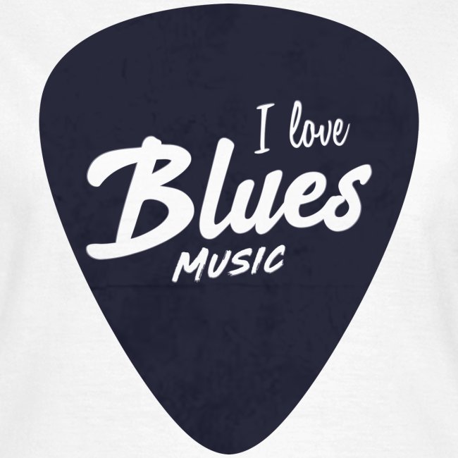 Jag älskar Blues Music Guitar Pick