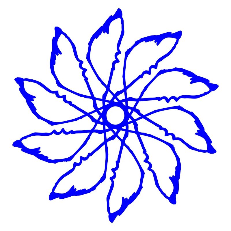 Random patterns circled Vectorgraphic