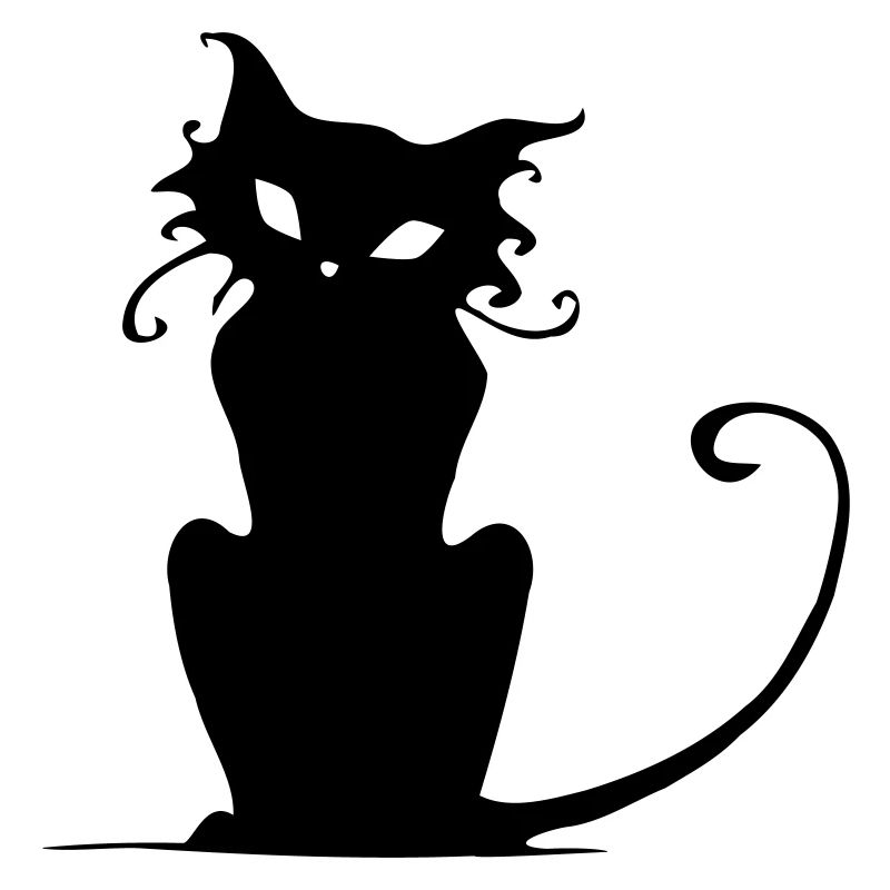 Silhouette de chat élégante