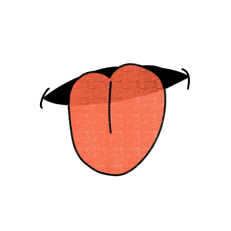 Bouche avec langue