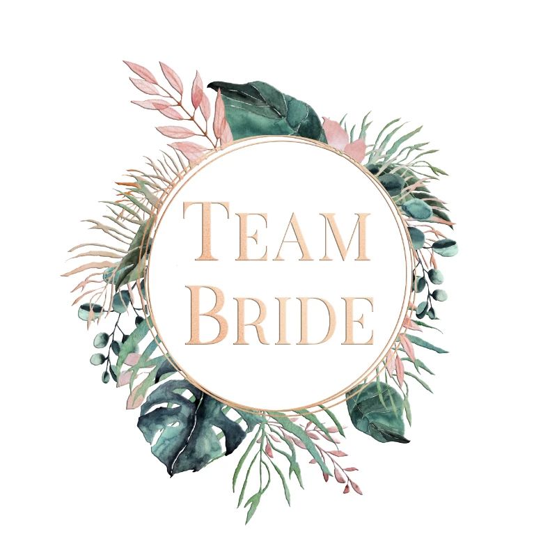 Team Bride Palms Greenery 2