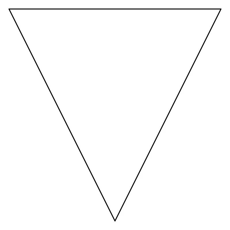 Simple triangle, minimalist, simple, beautiful!