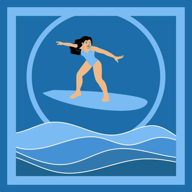 Surfista marrone sopra le onde